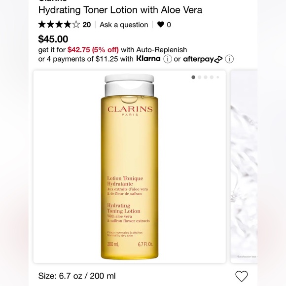 Clarins Hydrating Toning Lotion - Picture 5 of 7